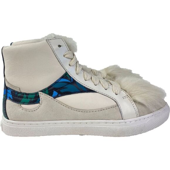 NWT Coach C203 Soft Smooth/Calf Suede Pointy Toe High Top Sneakers - Picture 5 of 13